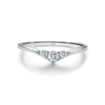 Moissanite S925 Silver VVS1 Clarity Geometric Ring for Women — Proposal Jewelry, Anniversary, or Birthday Gift | Includes Exquisite Packaging