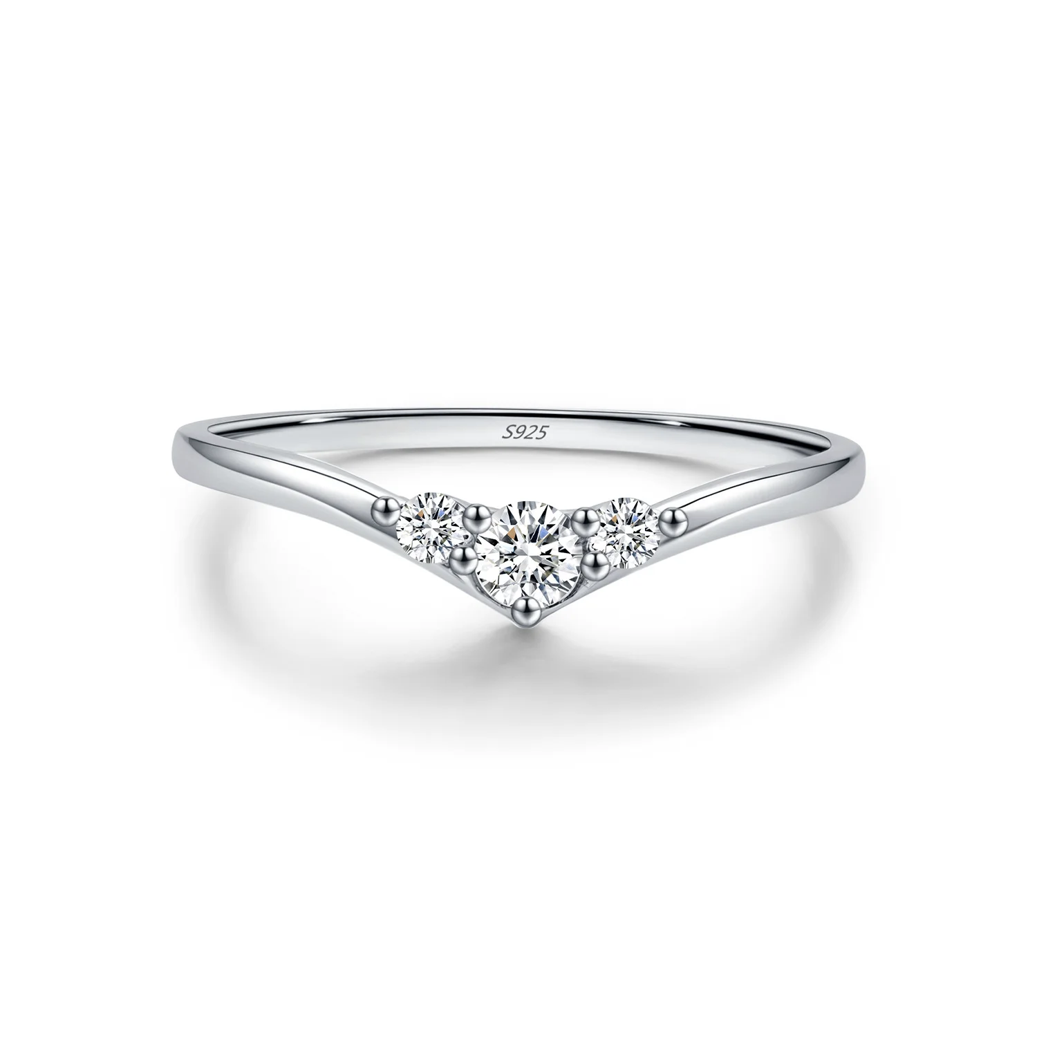 bab32e39-dd5e-4b65-b38b-4d35b334ad6a-tuya Moissanite S925 Silver VVS1 Clarity Geometric Ring for Women — Proposal Jewelry, Anniversary, or Birthday Gift | Includes Exquisite Packaging - Image 1
