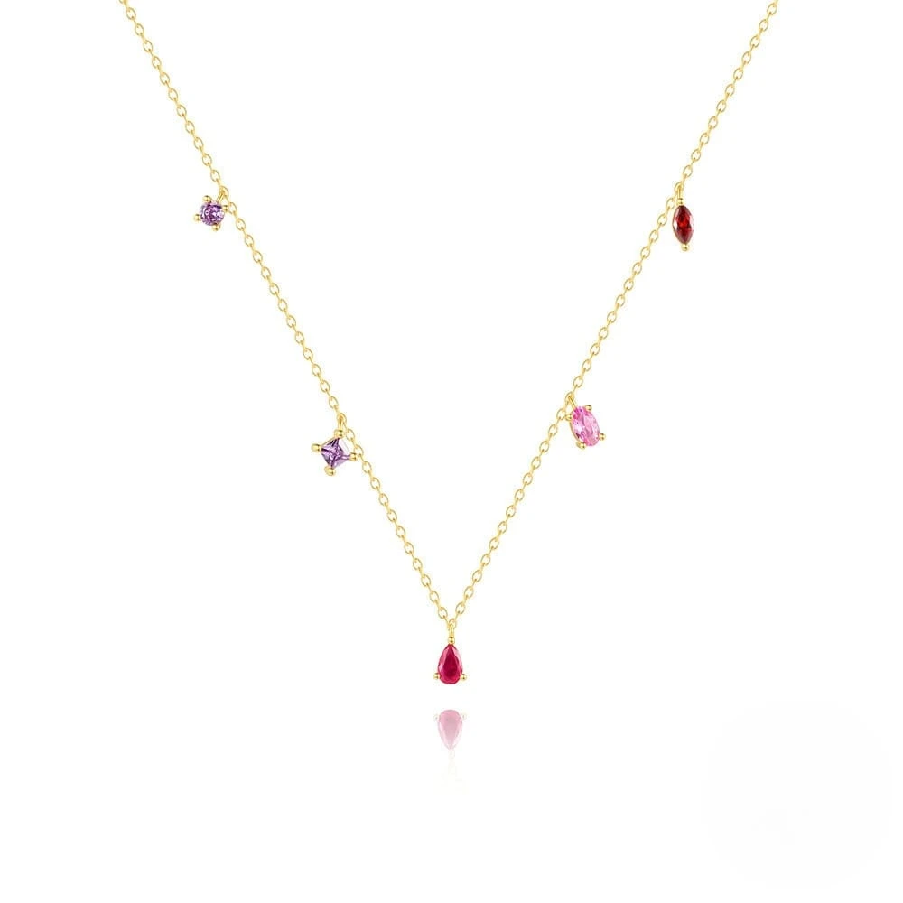 微信图片_20260413160353_141_2232-tuya S925 Sterling Silver Colorful Zircon Pendant Necklace - Image 1