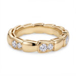 14K Gold-Plated Snake-Style Engagement Ring for Women – Suitable as an Anniversary/ Valentine's Day/ or Christmas Gift