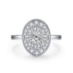 Vintage oval design women's ring | Elegant and stylish jewelry | Suitable for evening wear
