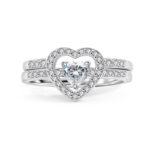 Women's Heart-Shaped Ring Set |Suitable for Proposals and Wedding Anniversaries